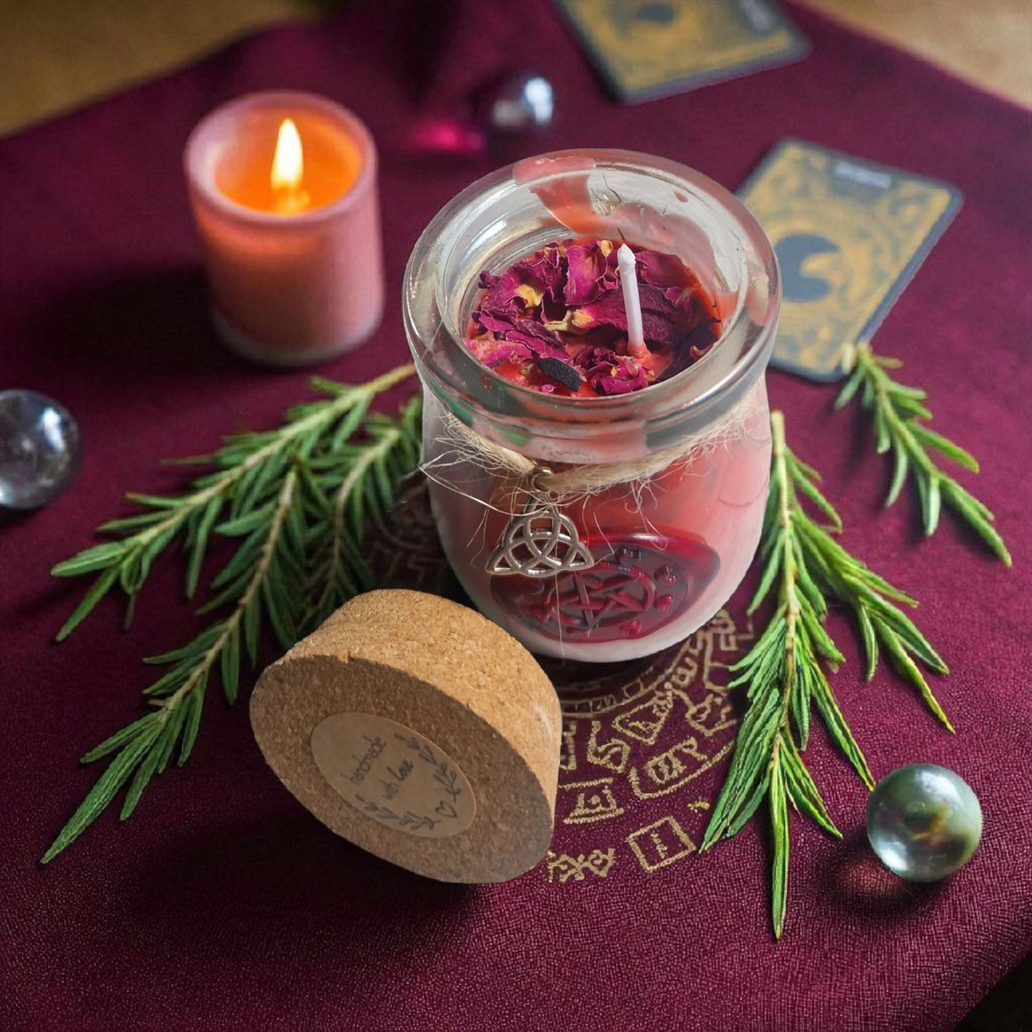 Bio Kräuterkerzen/Ritualkerzen Handmade groß und klein