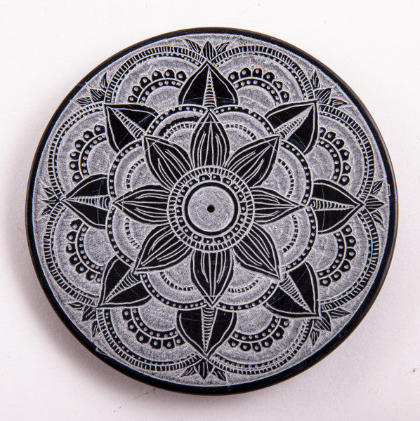 Stäbchenhalter Mandala, klein Speckstein - Natur Magie