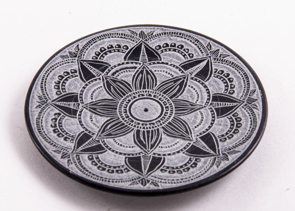 Stäbchenhalter Mandala, klein Speckstein - Natur Magie