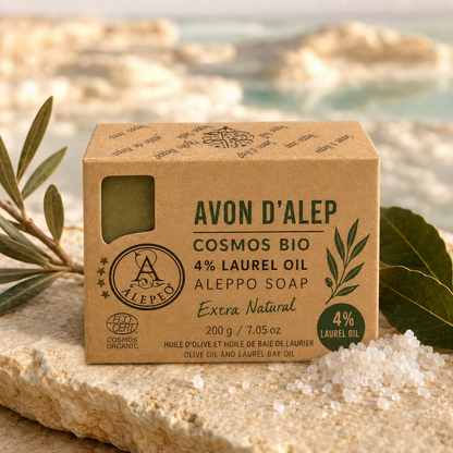 Alepeo Aleppo Soap with Dead Sea Salt – 8% Laurel Oil, 100 g