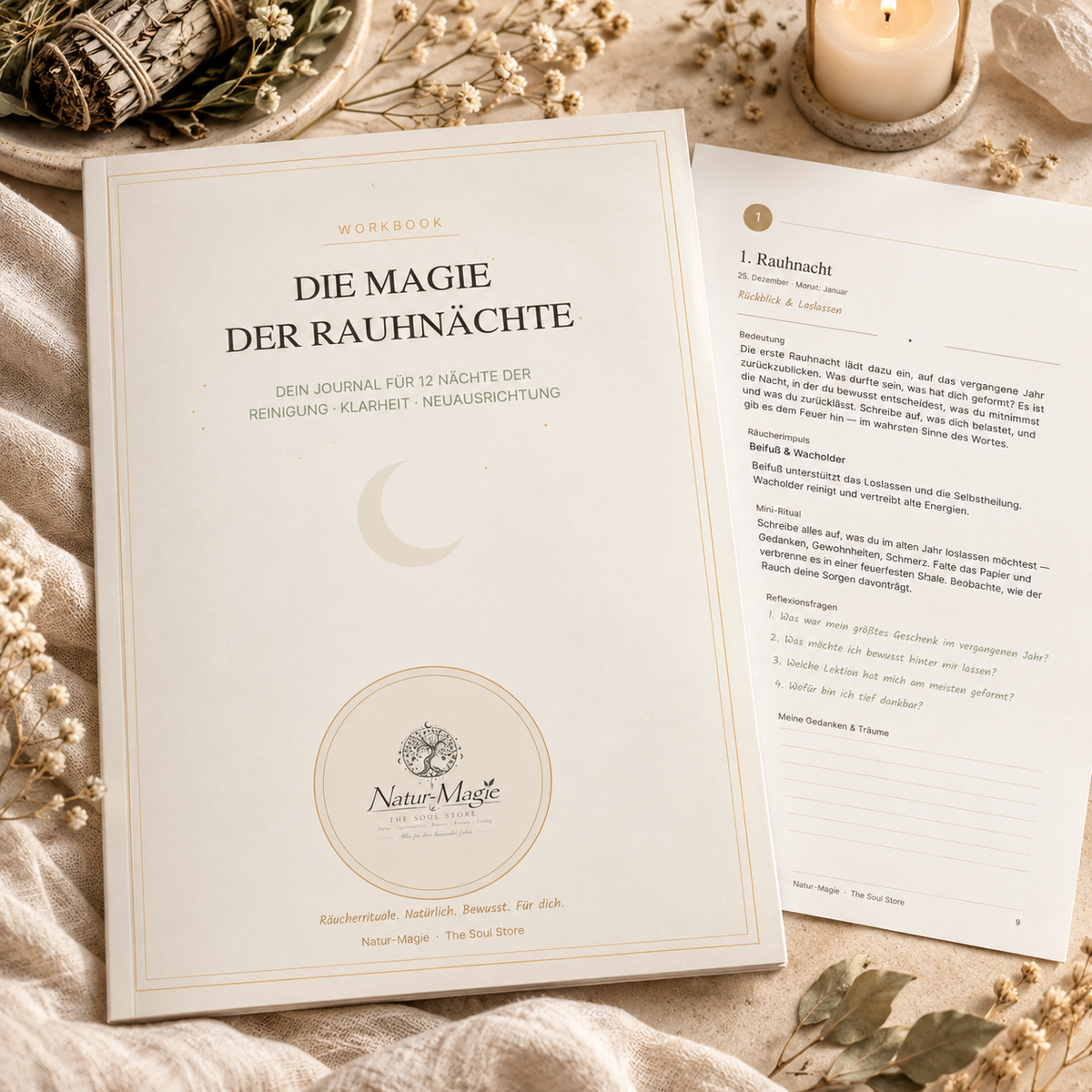 Die Magie der Rauhnächte — Workbook & Journal