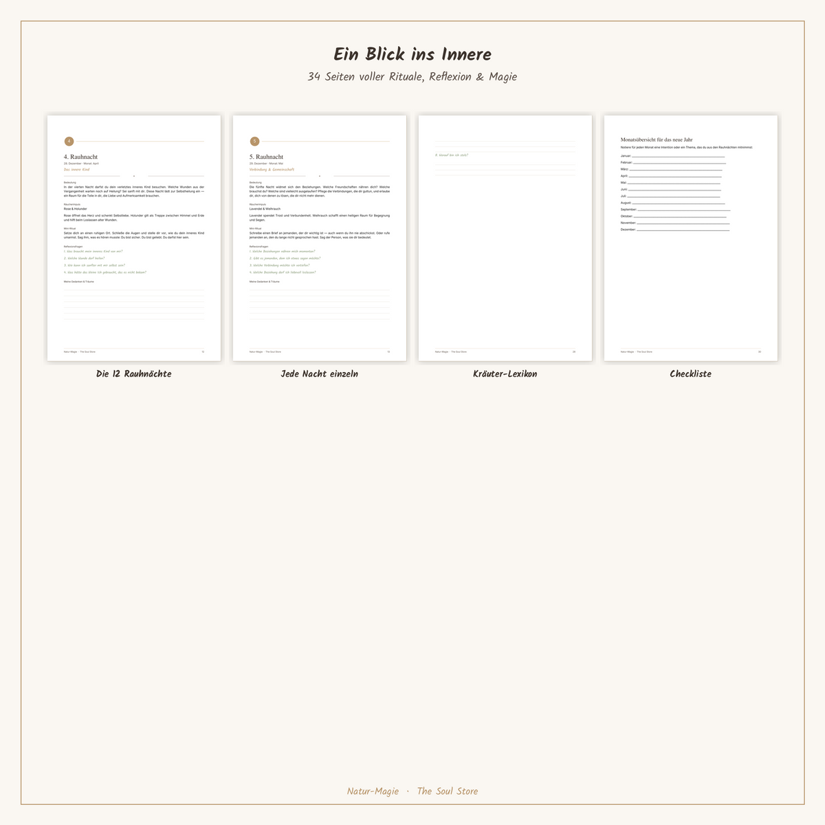 Die Magie der Rauhnächte — Workbook & Journal