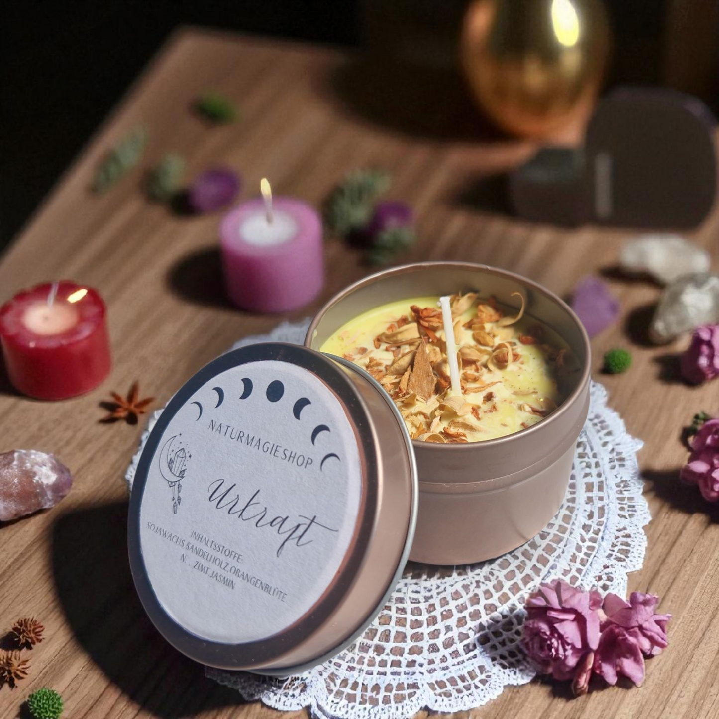Bio Kräuterkerzen/Ritualkerzen Handmade groß und klein