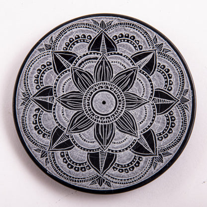 Stäbchenhalter Mandala, klein Speckstein - Natur Magie