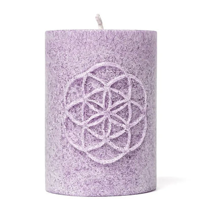 Same des Lebens Kerze Violett – Schöpfung, Potenzial & Intuition