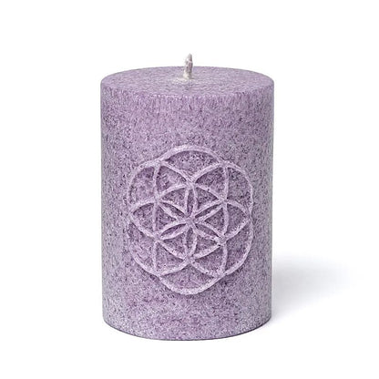 Same des Lebens Kerze Violett – Schöpfung, Potenzial & Intuition