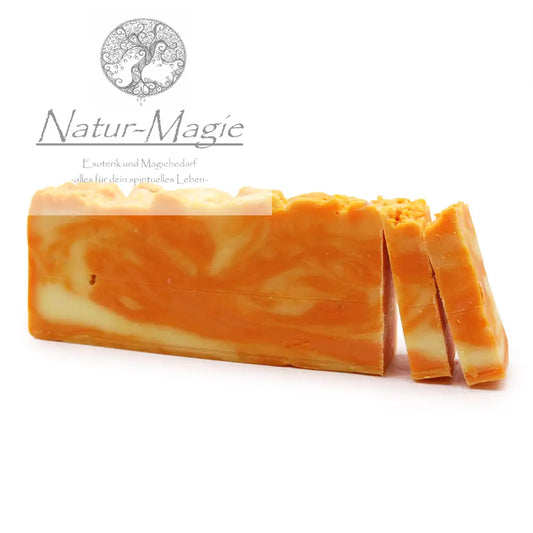 Handgemachte Orangen-Olivenölseife – „Sonnengruß“ 100g