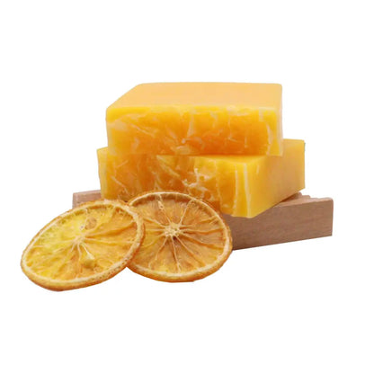 🧼 Handgemachte Seife – Mandarin & Honey - 100g - Handcrafted Wild Soap Loaves 1.3 Kg & Slices 100-140g