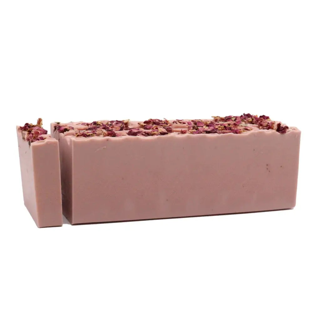 🧼 Handgemachte Seife – Rose & Vanilla - 100g - Handcrafted Wild Soap Loaves 1.3 Kg & Slices 100-140g