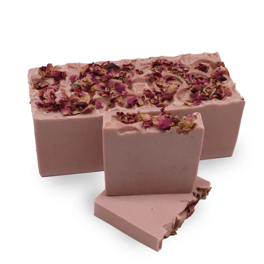 🧼 Handgemachte Seife – Rose & Vanilla - 100g - Handcrafted Wild Soap Loaves 1.3 Kg & Slices 100-140g