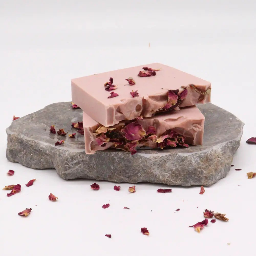 🧼 Handgemachte Seife – Rose & Vanilla - 100g - Handcrafted Wild Soap Loaves 1.3 Kg & Slices 100-140g
