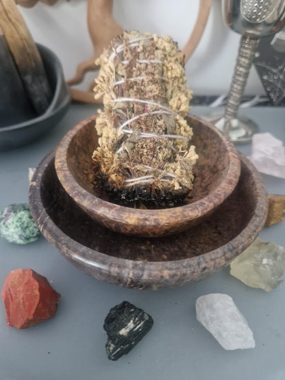 Steinschale-Speckstein, 13cm oder 10cm und 7,2 cm Pottpouri, Räuchergefäß, Räucherschale