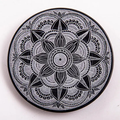 Stäbchenhalter Mandala, klein Speckstein - Natur Magie