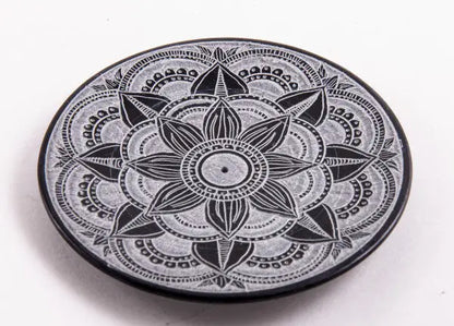 Stäbchenhalter Mandala, klein Speckstein - Natur Magie