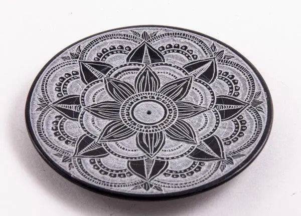 Stäbchenhalter Mandala Speckstein - Räucherzubehör