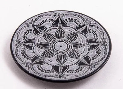 Stäbchenhalter Mandala Speckstein - Räucherzubehör